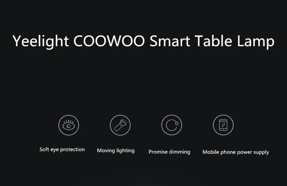 Xiao mi Yeelight mi jia COOWOO светодиодный настольный светильник умные настольные лампы без поддержки приложения mi home комплект для умного дома