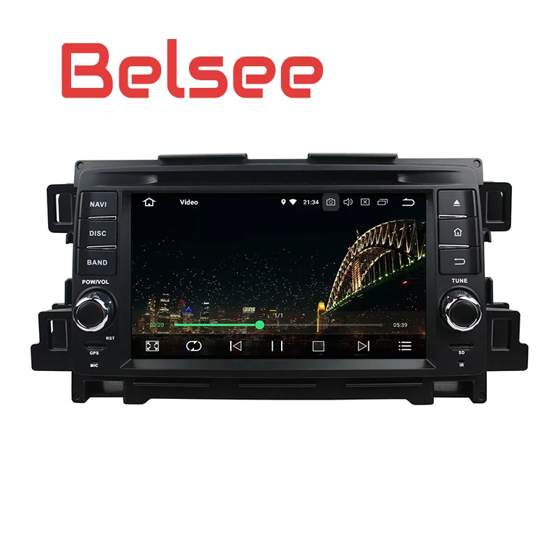 Discount Belsee Car DVD Multimedia Player Android 8.0 GPS Navigation Octa Core PX5 Ram 4G+32G Head Unit Radio HD for Mazda CX-5 2012-2013 2