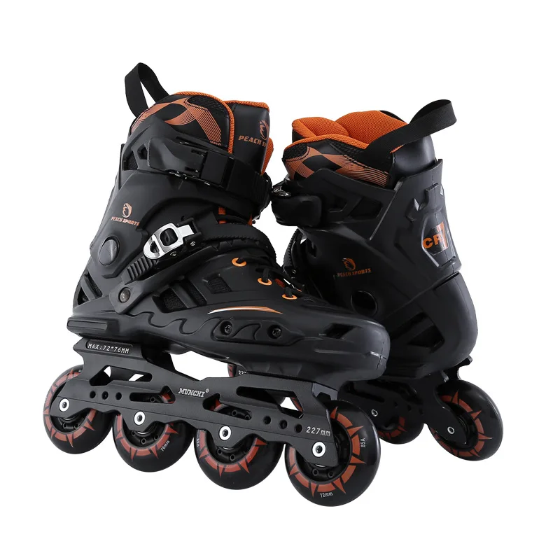 2018 جديد المهنية الأسطوانة مضمنة تزلج الكبار الأسطوانة أحذية التزلج عالية الجودة شحن نمط التزلج Patins الجليد هوكي الجليد