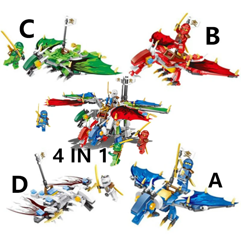 

Ninjagoes Dragon Building Block KAI JAY ZANE Lloyd Toys for Children Compatible With LegoINGL NinjagoING LegoINGL Duplo