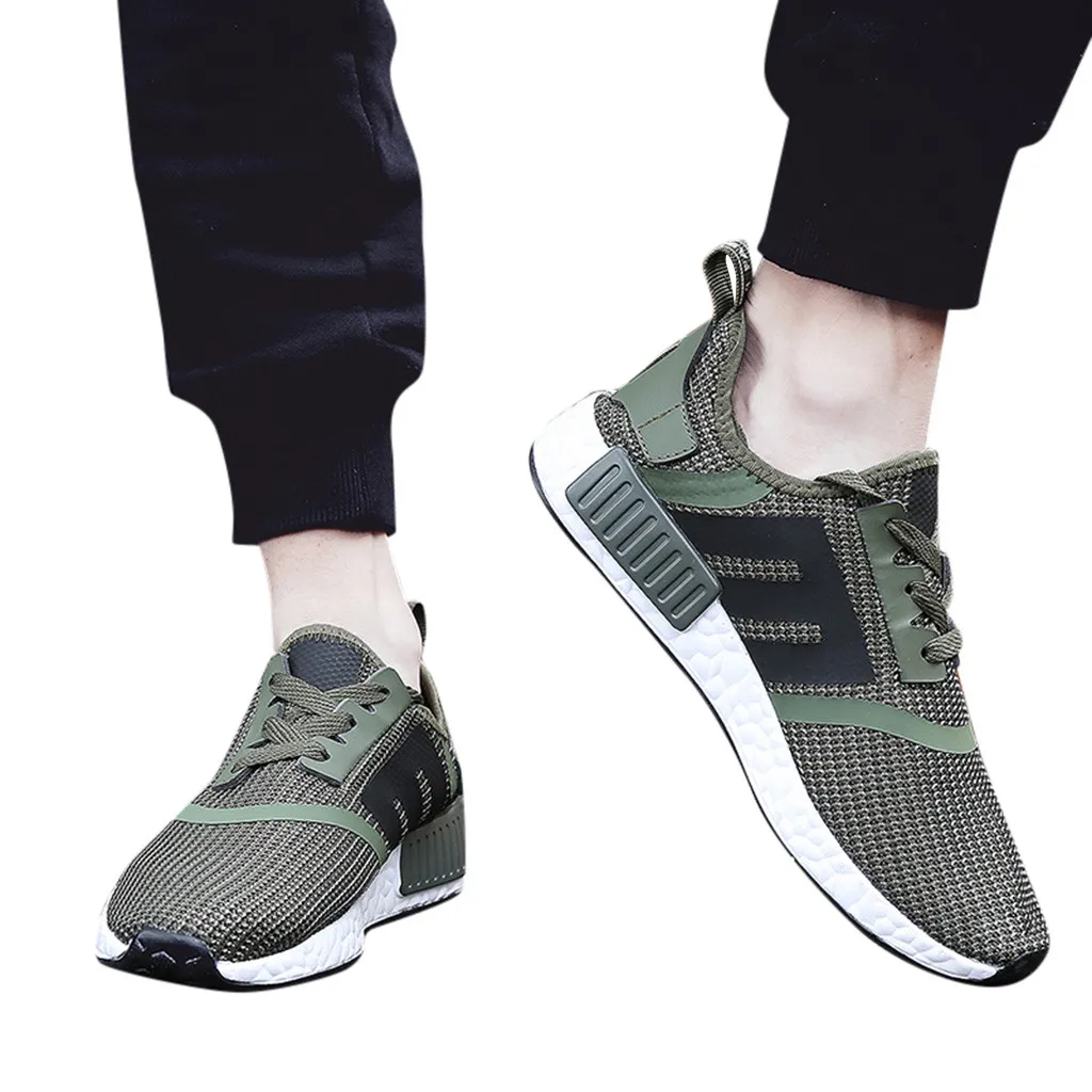 

men shoes 2019 spring summer Men's Fashion mixed color Casual Mesh Sport Shoes mesh Breathable Sneakers Climbing Shoes
