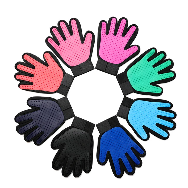 Silicone Pet Grooming Glove For Cats 4