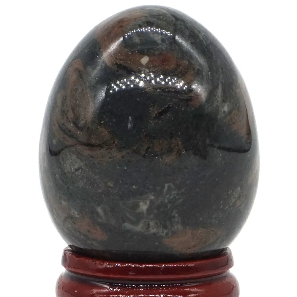 Stromatolite Fossil Sphere Egg Healing Reiki Crafts Massage Finger Exercise Feifanstyle natural stone minerals 34x44MM | Дом и сад