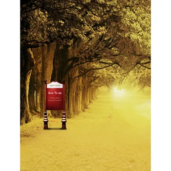 

Vinyl Photography Background Avenues Plant Scenic Computed Printed Fresh Style Children Backdrops for Photo Studio S-2401