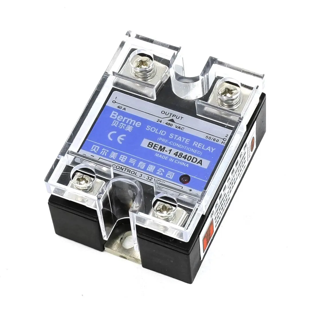

LIXF HOT 24-480V AC DC to 3-32VDC Output Single Phase SSR Solid State Relay 40A