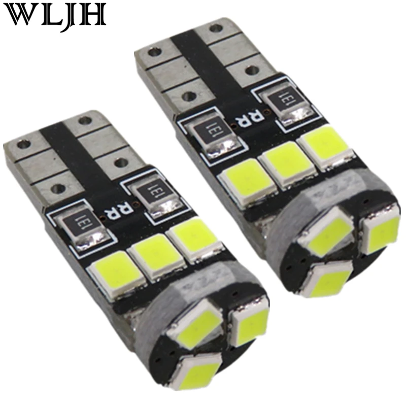 WLJH 6x Canbus T10 светодиодный W5W светильник 2835SMD Автомобильный источник освещения салона купола Карта двери бардачок вежливость грузовой багажник номер светильник