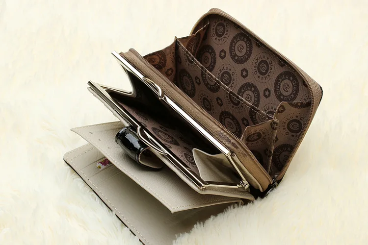 Модные женские кошельки из натуральной кожи, женский короткий клатч, кошелек для монет и карт, Женский кошелек с застежкой, TZQ22