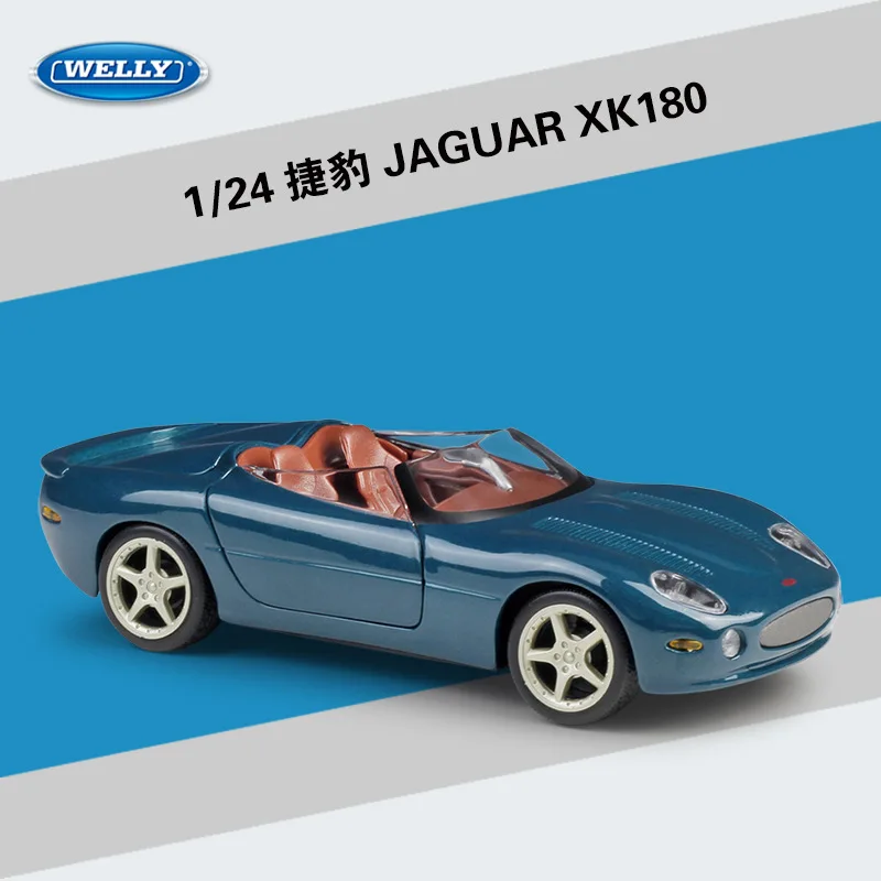 Welly литье под давлением 1:24 JAGUAR XK180 дорожный симулятор Классическая Металлическая