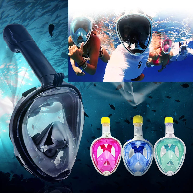 Safe quality Diving Breath Full Face Mask Anti Fog Diving Mask Adult