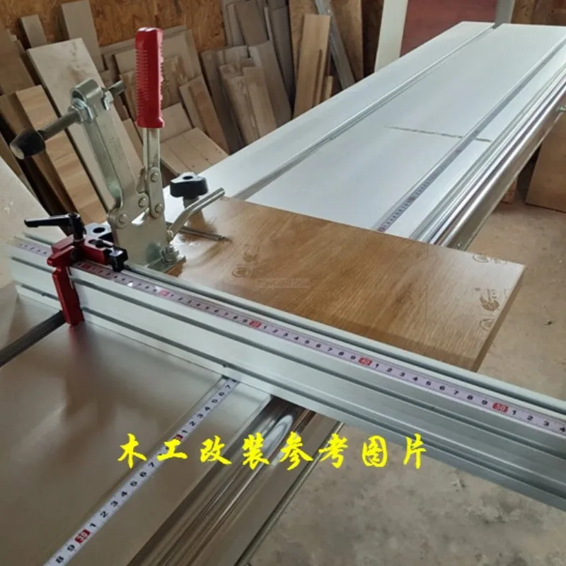 

600mm/800mm Aluminium Profile 75mm height with T-tracks For Woodworking workbench DIY modification