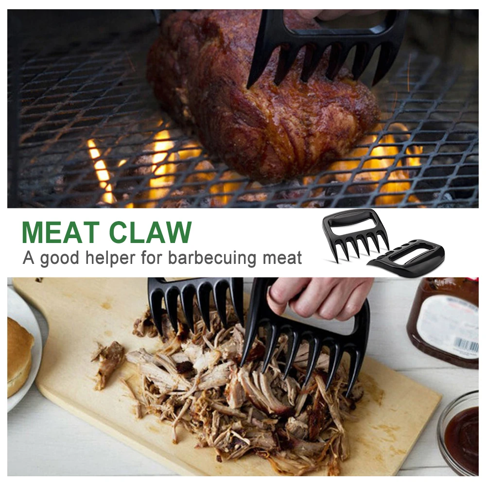 Bear Claws Barbecue Fork Tongs Pull Meat Shred Pork Clamp Roasting Fork BBQ  K 