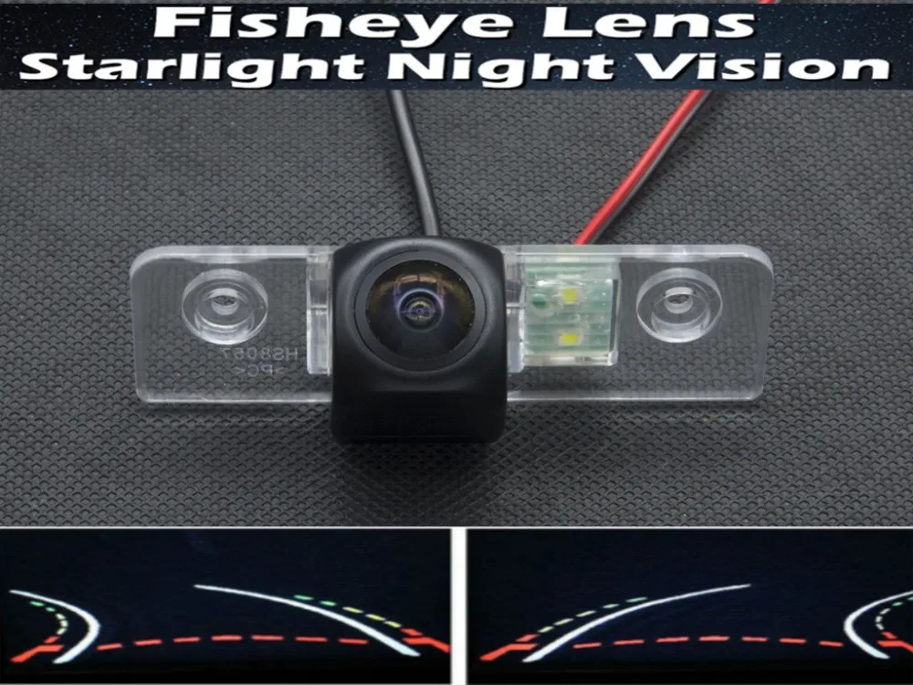 

1080P Fisheye Lens Trajectory Tracks Car Rear view Camera For Skoda Octavia 2008 2009 2010 2011 2012 2013 Car Reverse Camera