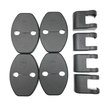 

4Pcs Car Door Lock Protector Cover+4Pcs Door Check Arm Protection Cover For Skoda Fabia Superb Yeti Octavia A7