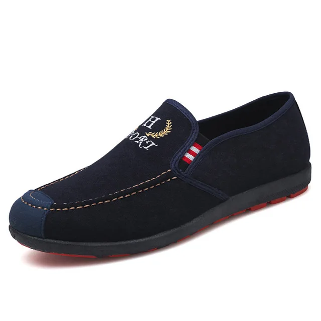 Лидер продаж; мужская повседневная обувь; дышащие модные кроссовки; Мужская Уличная походная обувь; мужские кроссовки; мокасины; Мужская удобная обувь - Цвет: 220-Blue
