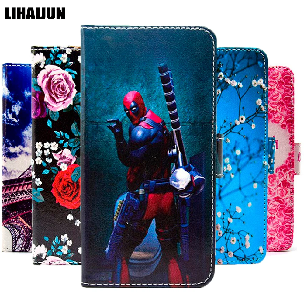 

For Wiko Ride View3 Lite Pro Y60 Y80 Harry2 Jerry3 Lenny5 Sunny3 Plus Phone case Painted Flip PU Leather Holder protector Cover