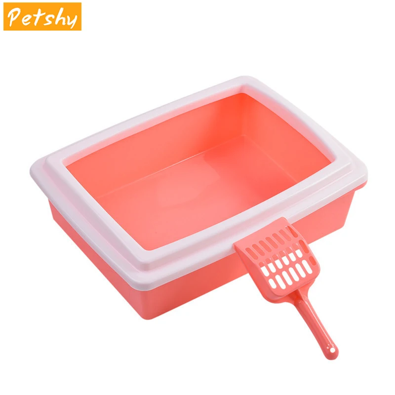 Petshy Cat Bedpans Semi Closed Anti-splash Cat Toilet Cat Litter Box Plastic Bedpan Case Pet Supplies Easy To Use Petshy Cat Bedpans Semi Closed Anti-splash Cat Toilet Cat Litter Box Plastic Bedpan Case Pet Supplies Easy To Use