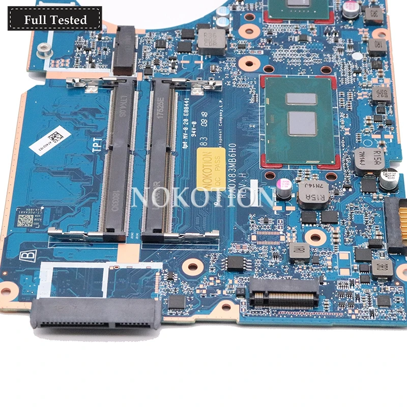 remarkable  907715-601 907715-001 DA0X83MB6H0 For HP 450 G4 Laptop motherboard SR2ZV I7-7500U Geforce 930MX GMA