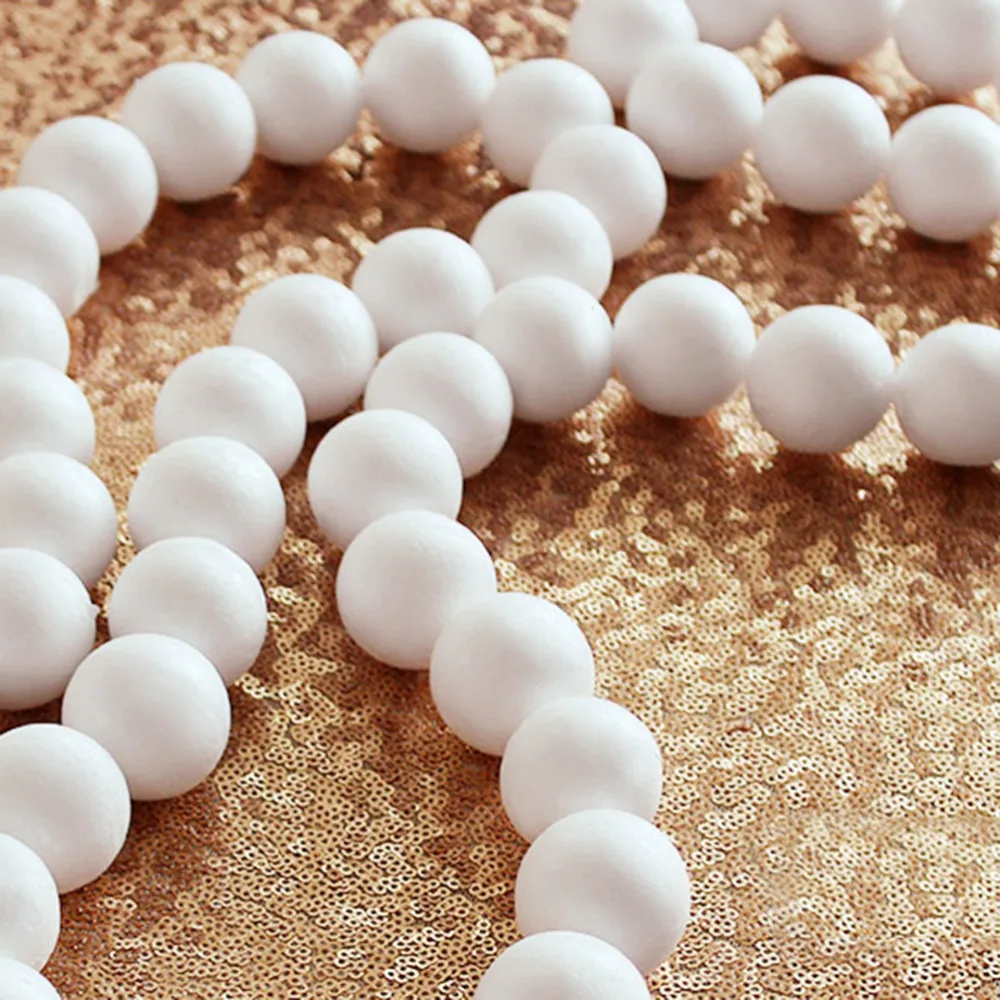 

10 PCS 8CM Modelling Polystyrene Styrofoam Foam Ball Spheres Christmas Decoration Crafts DIY Party Wedding Ball Decoration