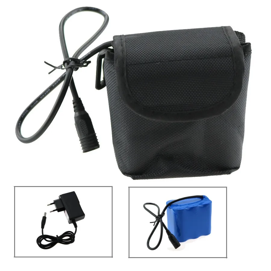 Najtaniej 8.4V 36000mah akumulator 26650 akumulator 6x26650 power bank baterii dla światło rowerowe X2 X3 lampa rowerowa z ładowarka eu