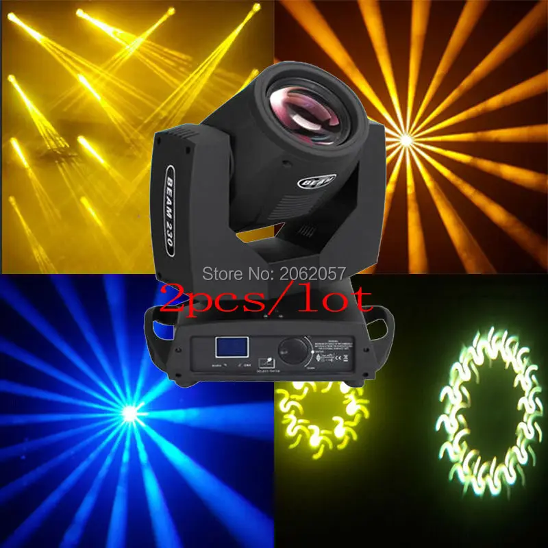 high quality 2pcs/lot beam 7r 230w moving head dmx512 dj disco 230w sharpy beam Professional stage lighting for club party show