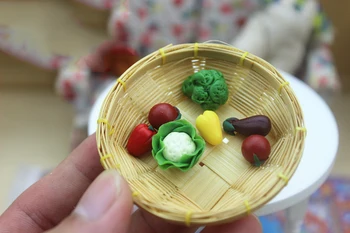 

wholesale 1:12 dollhouse miniature Mini vegetables doll accessories toy match for forest animal collectible Gift