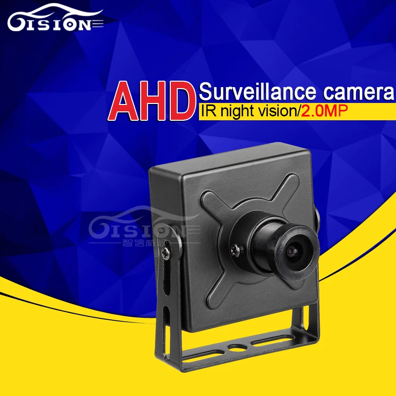 

Popular Mini Indoor Metal AHD Camera 120 Degree Wide Angle No Night Vision LED 2.0MP HD CCTV Monitoring Backup Bus Camera