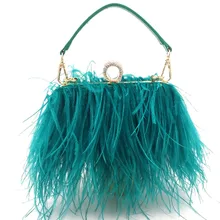 Love foevr модная вечерняя сумочка Роскошные сумочки с перьями для женщин клатч