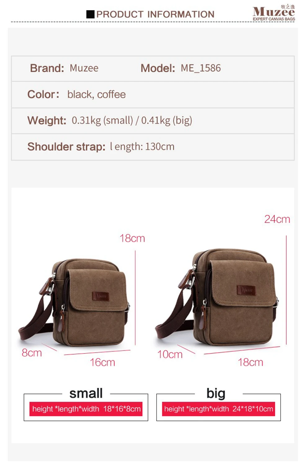 men canvas bag