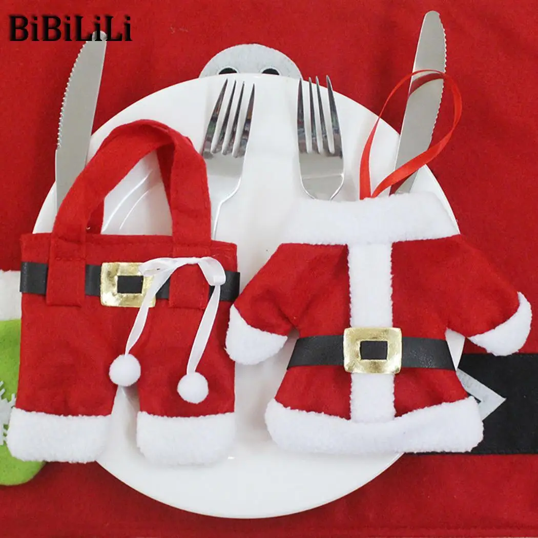 

Pants Hotel Fork Home 0 Knife Bag Clothes Holder 019 Red Restaurant Tableware etc Decoration Cutlery White kg Clothes Christmas