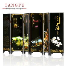 small folding screen room dividers movable table screens china wind landscape souvenir antique lacquer screen office home decor - Home Decor Screens small folding screen room dividers movable table screens china wind landscape souvenir antique lacquer screen office home decor - Home Decor Screens