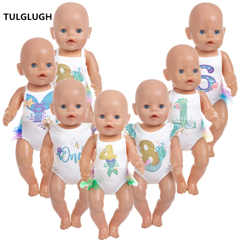 

TULGLUGH New lovely Bikini Fit For Baby Doll 43cm Babies Doll Clothes, Doll accessories