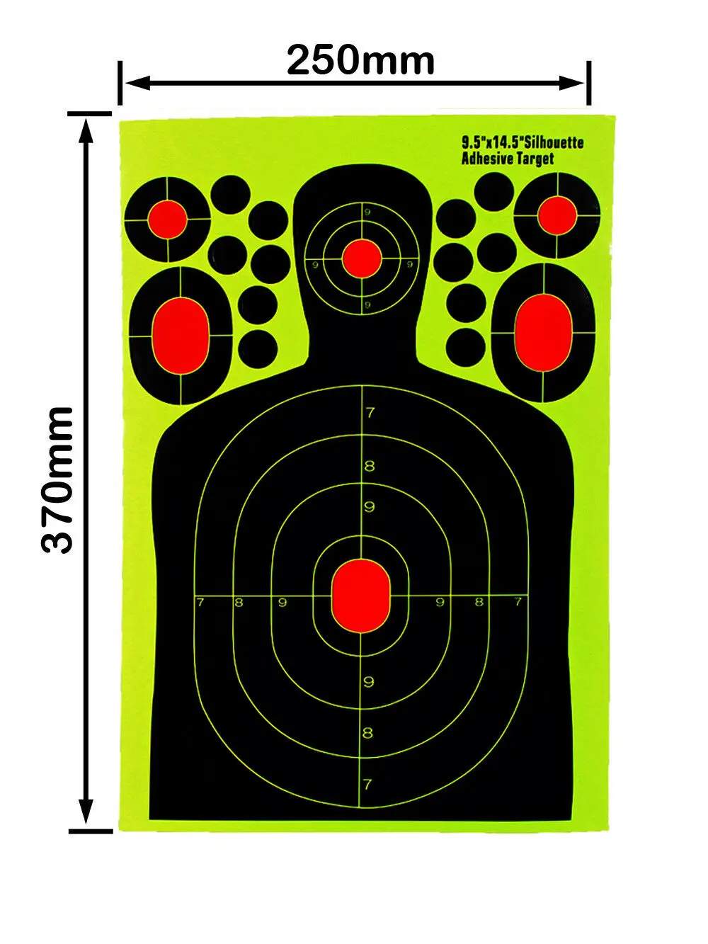 10 PCS 14.5 Inch Human Body Shape Shooting Targets Paper Target For Shoot Training Accessories