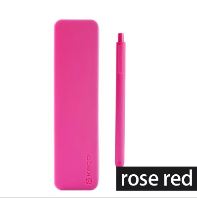 Kaco чистый карамельный цвет гелевая ручка с силиконовые канцелярские принадлежности чехол черные чернила Заправка 0,5 мм мелкая точка студенческие пишущие ручки подарочный набор - Цвет: Розовый