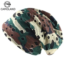 Зимние шапочки Осень сутулятся шляпа для мужчин женщин мягкие повседневное улица вязаный хлопок Skullie шарф камуфляж кепки спортивные мужс