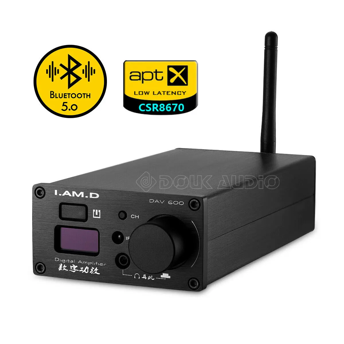 Встроенный Bluetooth 5,0 стерео усилитель мощности аудио декодер USB/Opt/Coax/AUX