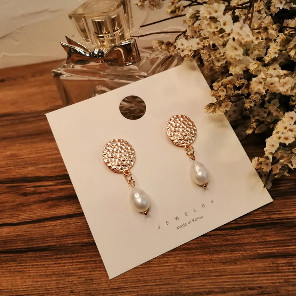 

Hot Sale Irregular Shaped Beads Geometric Round Kolczyki Jewely Earrings Women Gifts Orecchini Brincos Pendientes Oorbellen