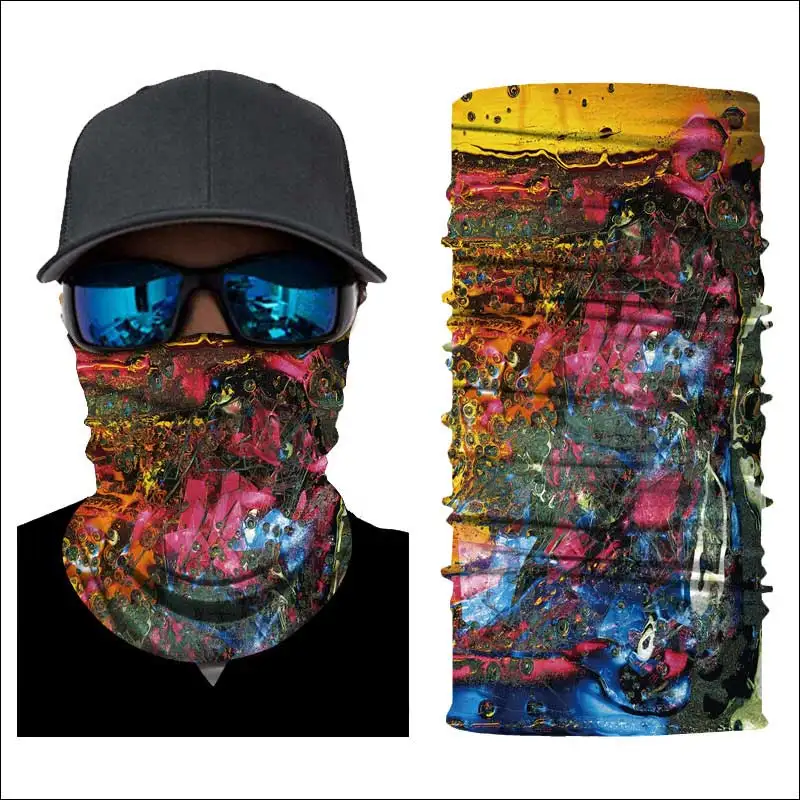 

Camo Balaclava Face Mask Militar Face Shield Headwear Bandana Mens Neck Gaiter Snowboard Mask Summer Sun Ghost Scarf for Cycling