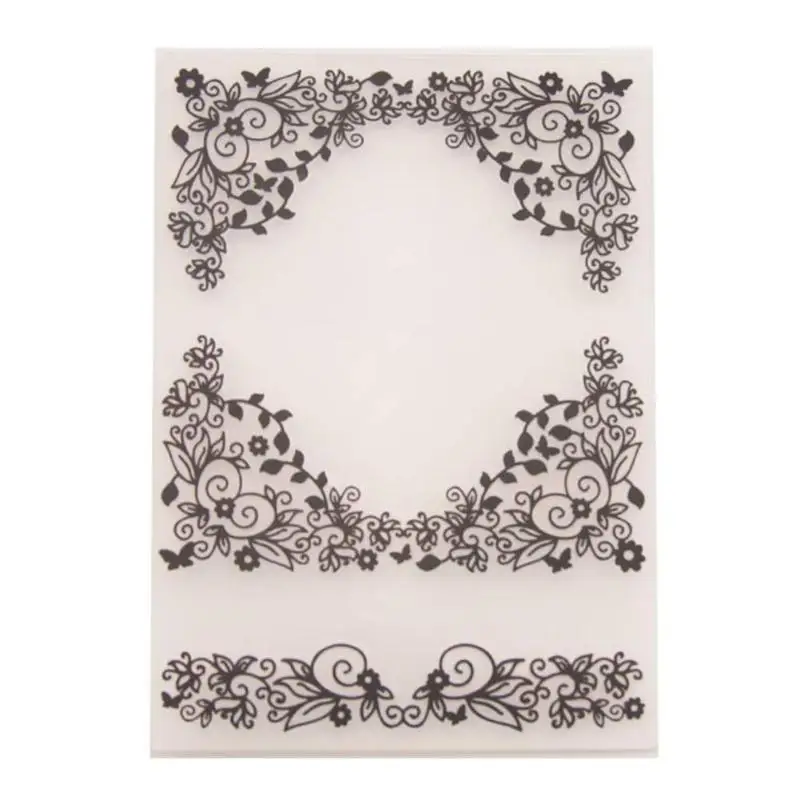 

Flower Vines Plastic Template Embossing Folder for DIY Scrapbooking Photo Album Paper Card Craft Decor Template Embossing