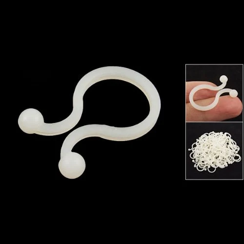 

JFBL Hot sale White Nylon Round Tips Twist Lock Cable Tie 100 Pcs