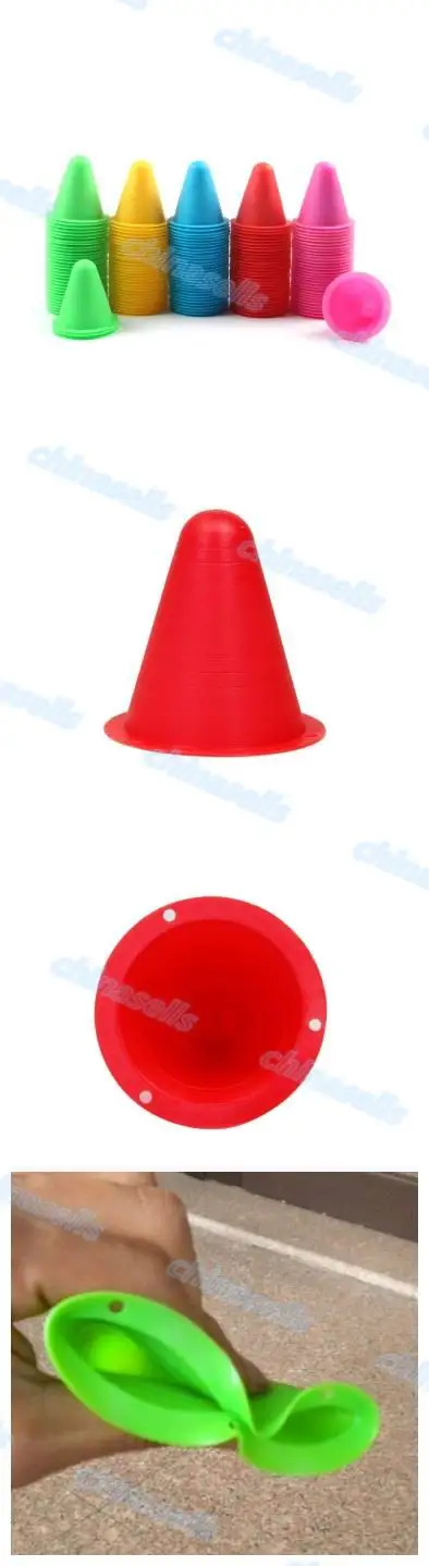 400pcs inline skating Skateboard Mark Cup Soccer Rugby Speed training Equipment Space Marker Cones Slalom Roller skate pile cup