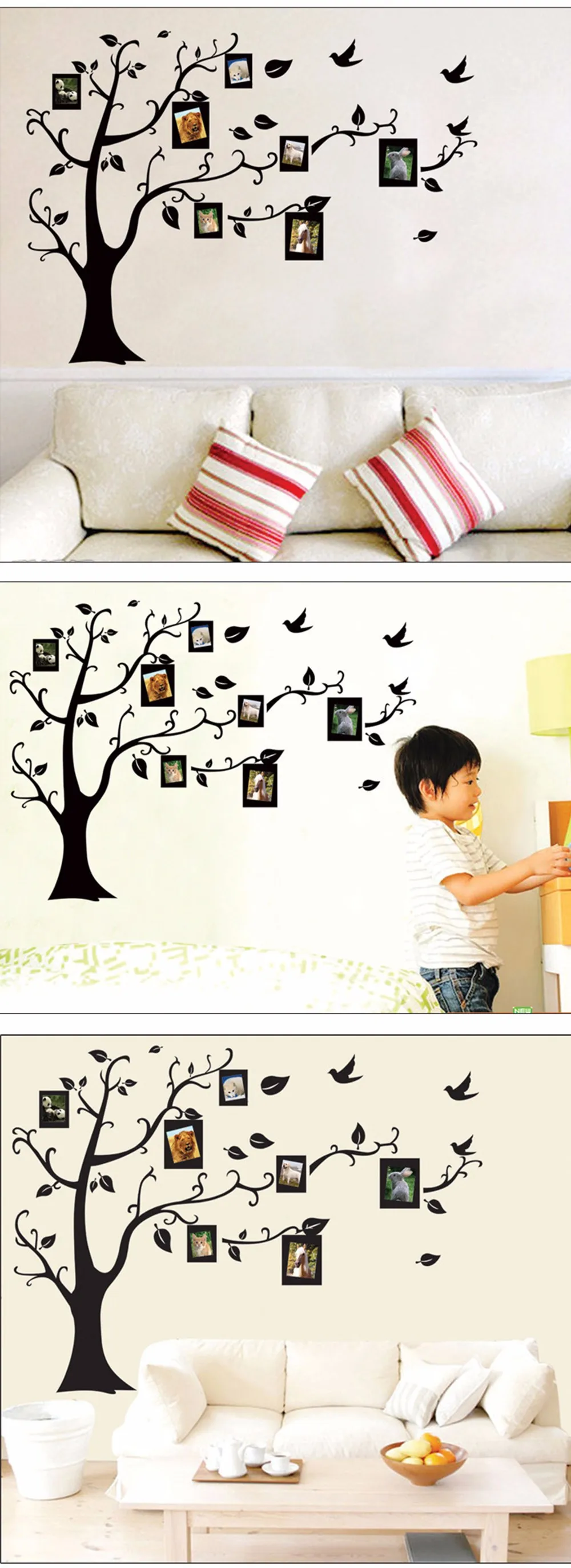 Black-3D-Photo-Tree-Frame-Family-Forever-Memory-Tree-Wall-Frame-PVC-Wall-DecalsAdhesive-Wall-Stickers-Mural-Art-Home-Decor-HG0142 (10)