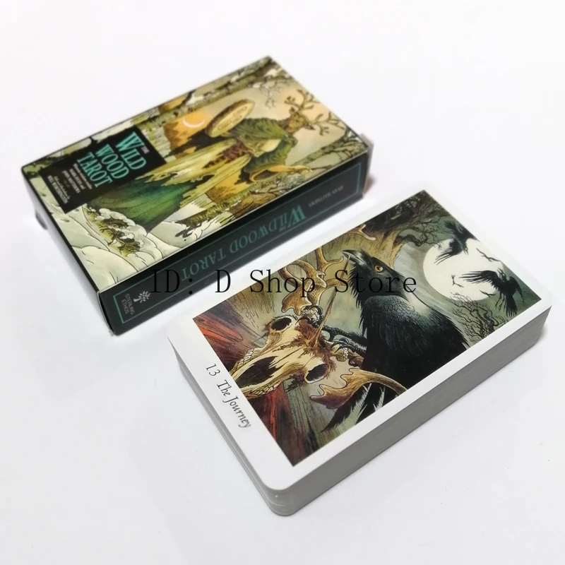 

78pcs Nature tarot deck wild wood tarot Full English mysterious animal playing cards game