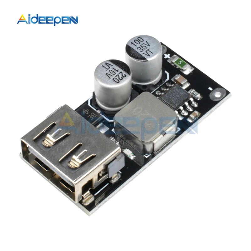 USB-конвертер QC3.0 QC2.0 понижающий модуль зарядки 6-32 В 9 12 24 быстрая зарядка печатная