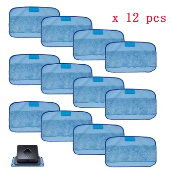 

12 pcs Microfiber Pro-Clean Mopping Cloths for iRobot Braava 380 380t 5200 Mint5200C 4200A 4205 Braava 380 Braava Floor Mopping