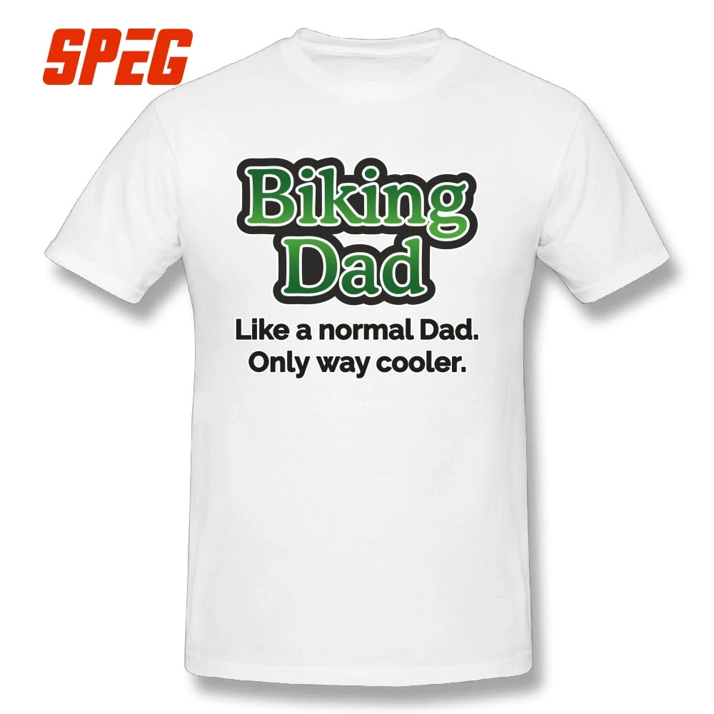 Biking Dad Biking Funny Tees for Men Crew Neck Designs Short Sleeves T-Shirt Vintage 100% Cotton Clothing T Shirt