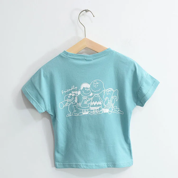 

Children's Short-sleeved Colored Cotton T-shirts for Boys and Girls Wholesale Summer Children's Wear 2019