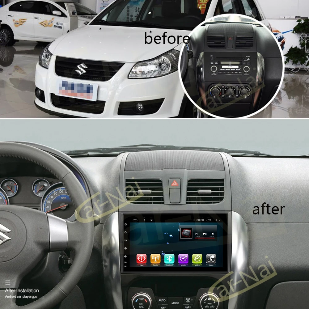 Автомобильное радио Android 7 1/8 0 GPS Navi для Suzuki SX4 2006 2014 Авторадио головное устройство