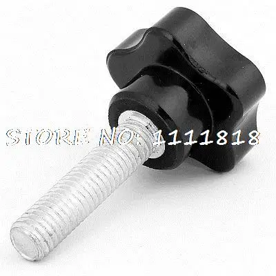 

M10 Threaded Plastic Head Metal Clamping Star Knob Grip 65mm Height
