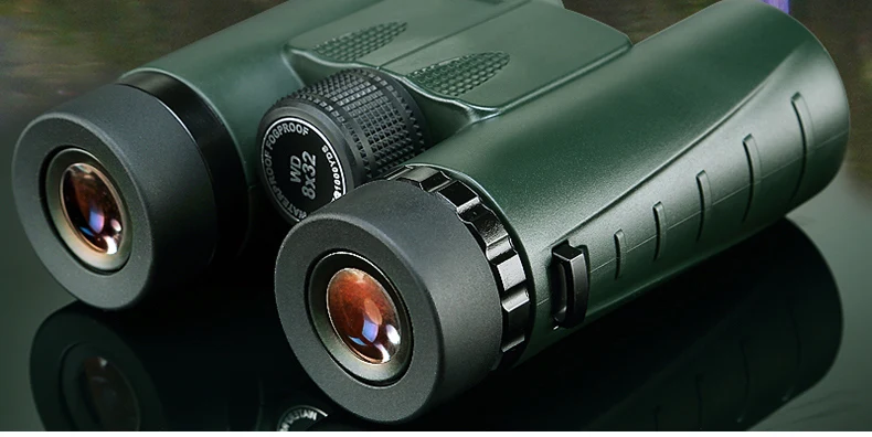 Военный HD компактный бинокль 8x32 оптический телескоп с увеличением, мощный объектив, армейский зеленый для охоты и спорта USCAMEL