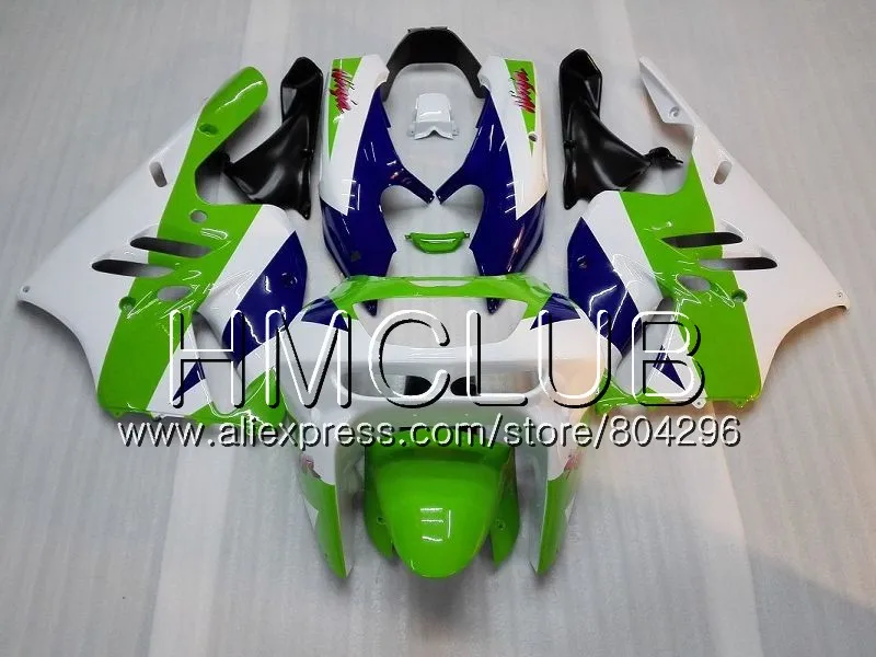 Комбинезоны для KAWASAKI NINJA ZX900 ZX-9R 94 95 96 97 46HM. 10 ZX 9 R 94 97 ZX 9R 900CC ZX9R 1994 1995 1996 1997 обтекателя синий зеленый - Цвет: No. 10